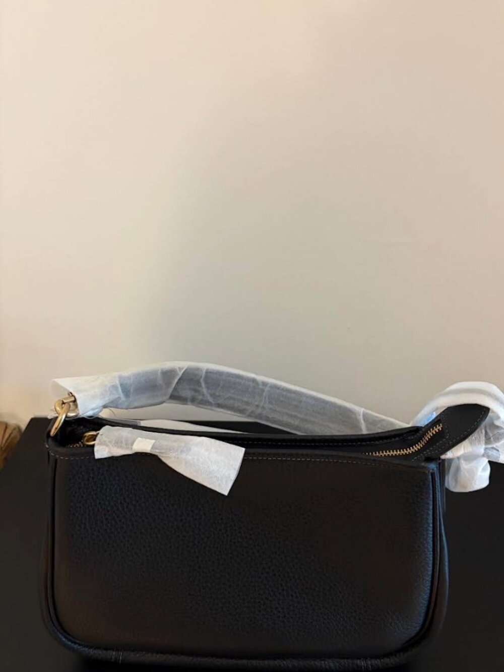 Coach Soft Pebble Leather Cary Convertible Crossbody Black